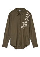 Vero Moda Camicia Donna Fern Grape Leaf Birch 10333342 Grape Leaf Birch emb. detail VERO MODA 