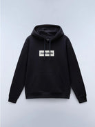 Napapijri Felpa Nera Con Cappuccio Box Logo Da Uomo NP0A4I19 041 NAPAPIJRI 