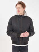 Yes Zee Giubbino Uomo Bomber Marrone Testa di Moro J830 B900 0215 YES ZEE 