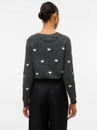 Vero Moda Maglione Donna Doffy Grigio Scuro 10330790 Dark Grey Melange VERO MODA 