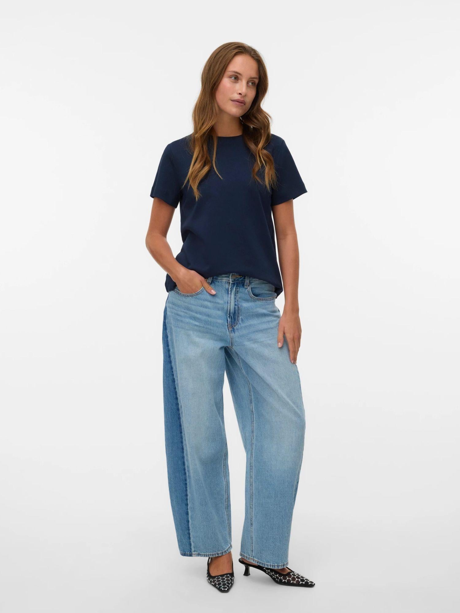 Aware T-Shirt Donna Awnaima Dark Sapphire 10294544 Dark Sapphire VERO MODA 