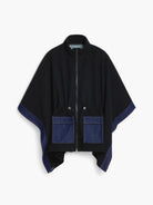 Desigual Poncho in denim combinato Donna Nero 25WAIA15 2000 DESIGUAL 