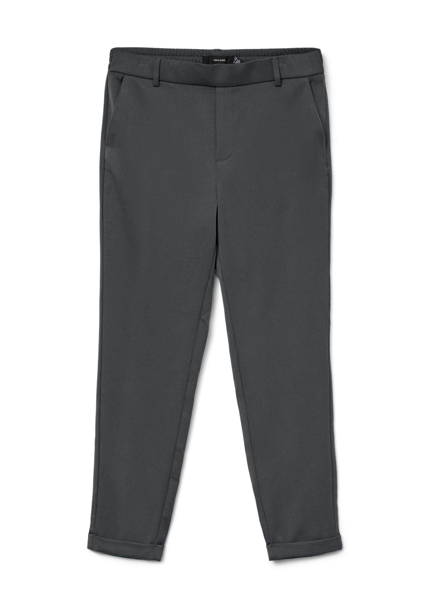 Vero Moda Pantaloni Donna Maya A Vita Media Grigio Asfalto 10225280 Asphalt VERO MODA 