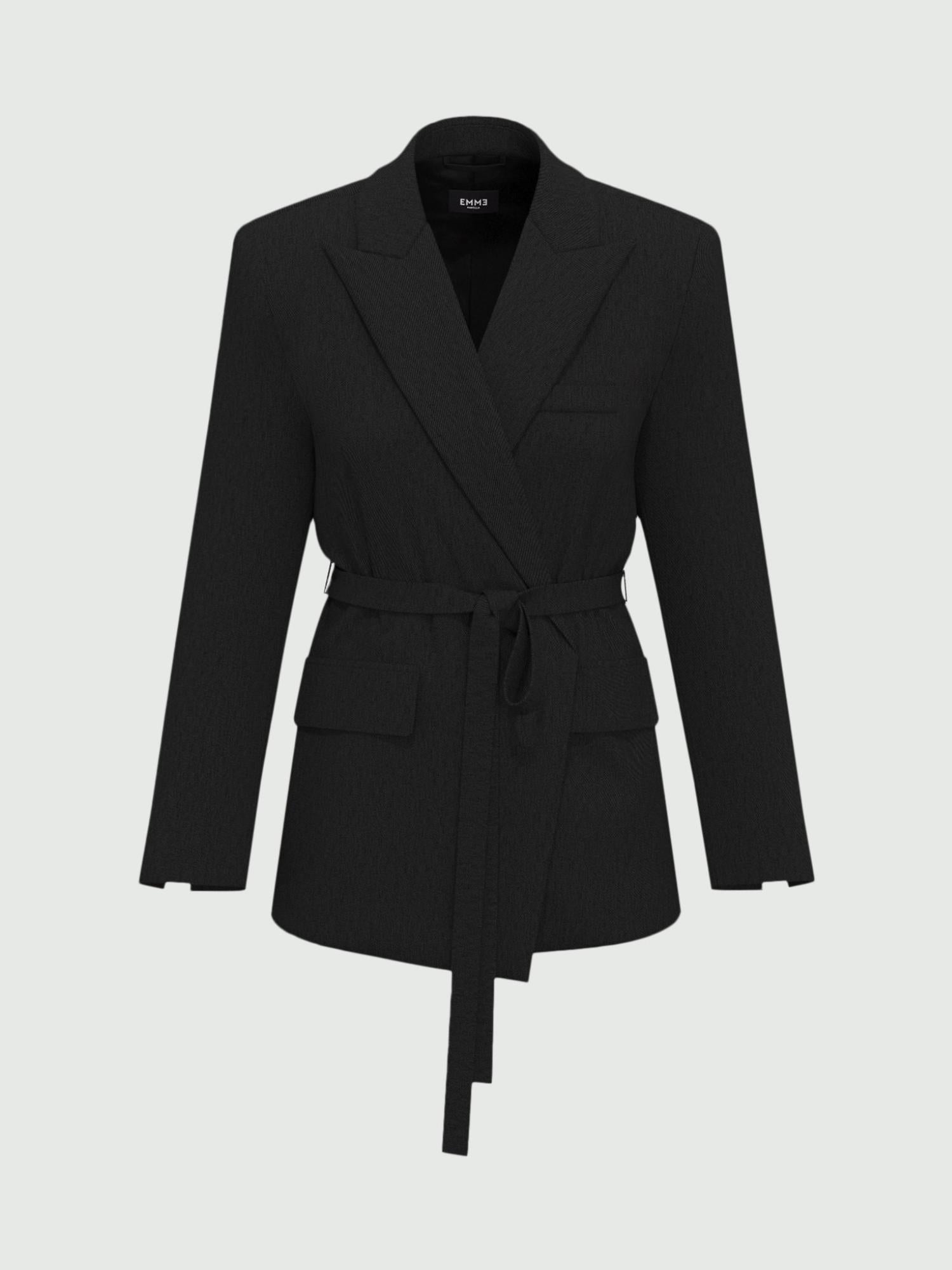 Emme Marella Blazer con cintura Donna Val Antracite 2525046151200 005 EMME MARELLA 
