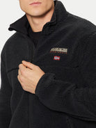 Napapijri Felpa Uomo di pile con zip Tynik Nero NP0A4IA9 041 NAPAPIJRI 