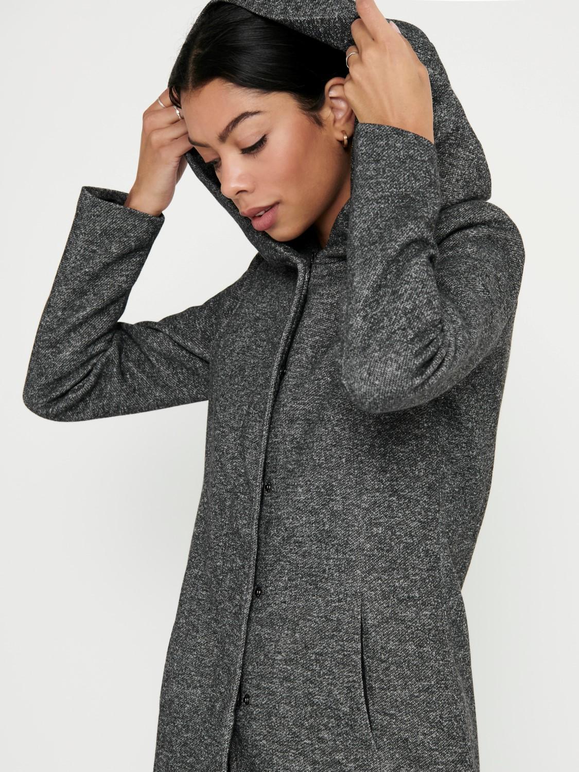 Only Cappotto Donna Sedona Grigio 15142911 Dark Grey Melange ONLY 