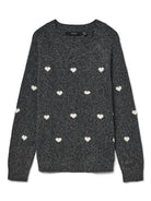 Vero Moda Maglione Donna Doffy Grigio Scuro 10330790 Dark Grey Melange VERO MODA 