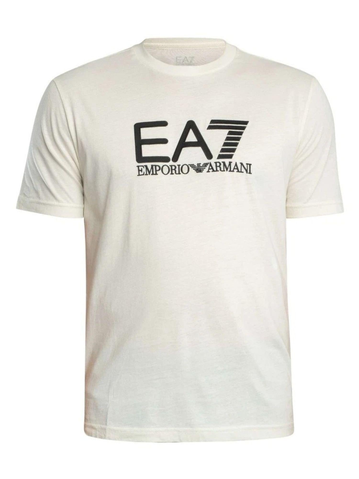 EA7 Emporio Armani T-Shirt Uomo Bianco Crema 7M000898 AF10375 M1166 EA7 EMPORIO ARMANI 