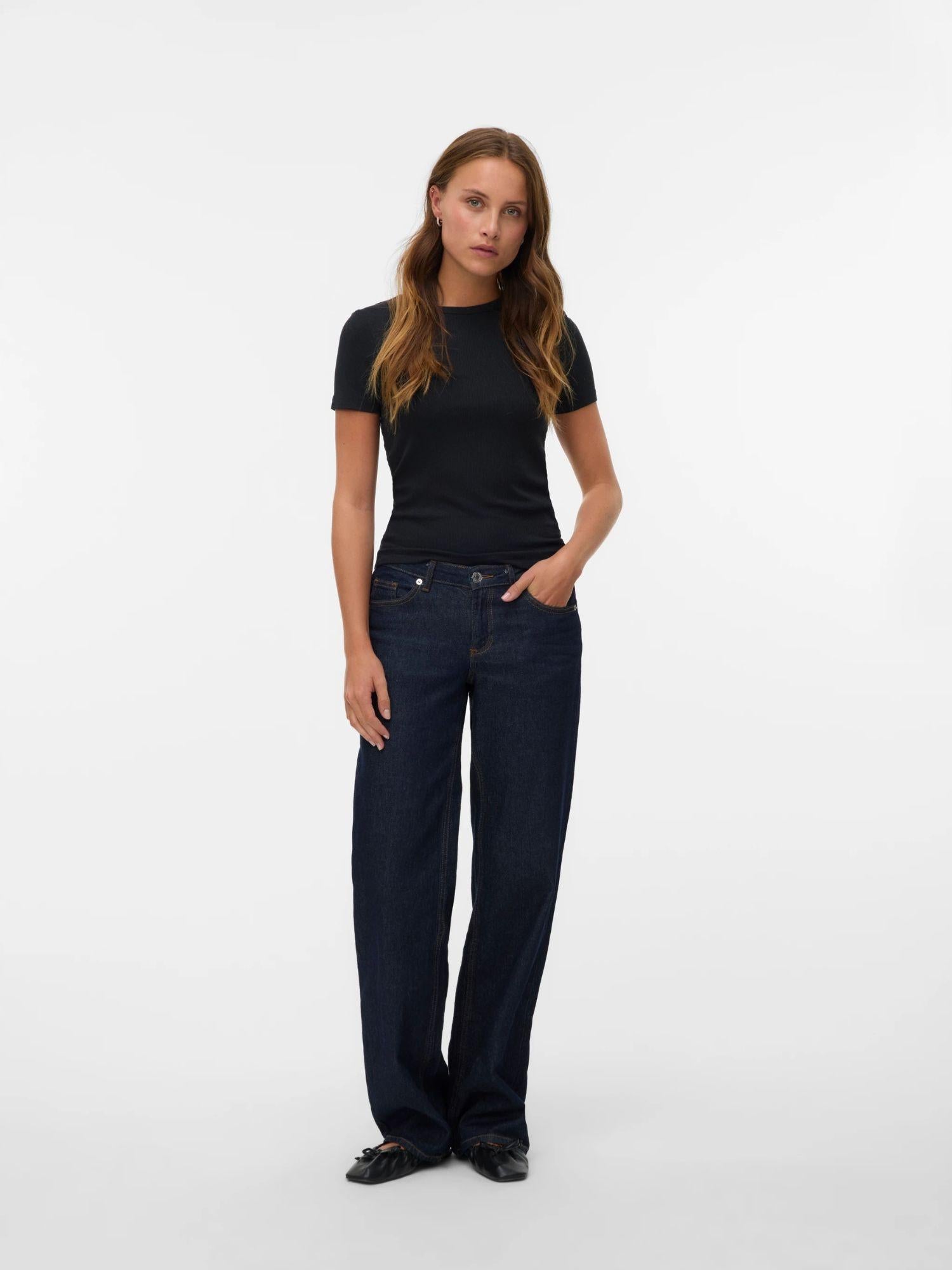 Aware Top Donna Irwina Nero 10329978 Black VERO MODA 