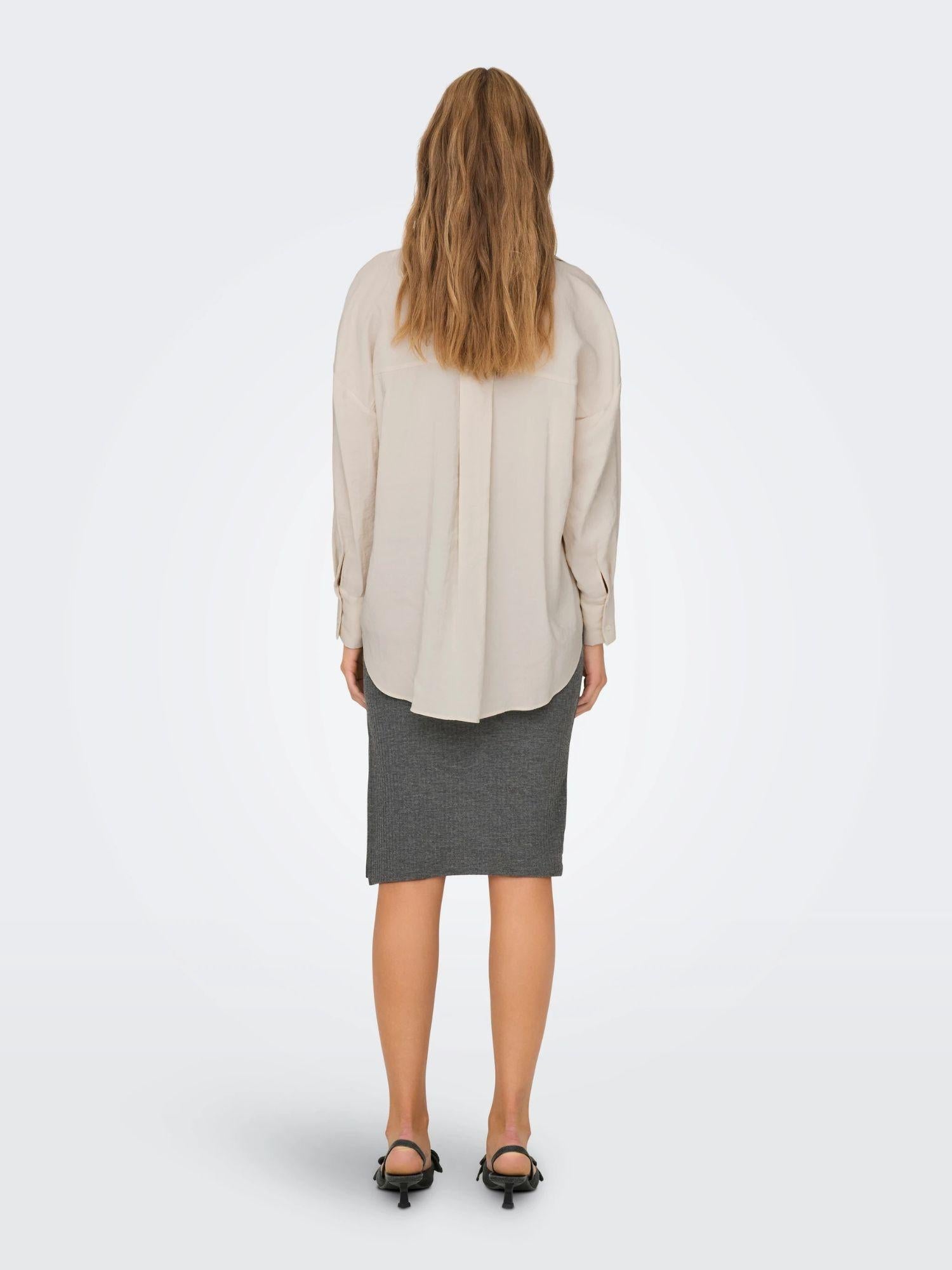 Only ONLZAZIMA Camicia Donna Bianco Antique White 15272523 Antique White ONLY 