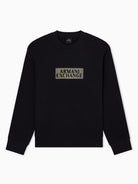 Armani Exchange Felpa Uomo Nera Girocollo in Cotone XM001892 AF10818 MC237 ARMANI EXCHANGE 