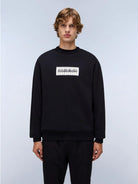 Napapijri Felpa Nera Box Logo Da Uomo NP0A4I1A 041 NAPAPIJRI 