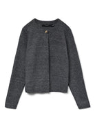 Vero Moda Cardigan In Maglia Donna Marina Grey Dark Grey Melange 10331339 Dark Grey Melange VERO MODA 