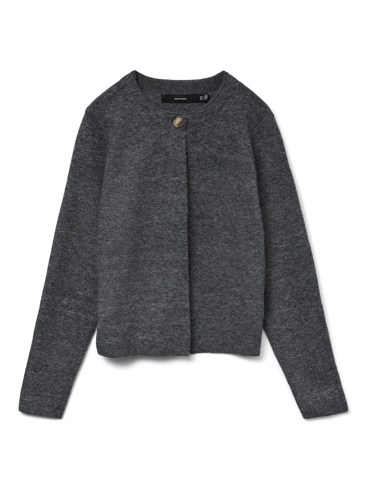 Vero Moda Cardigan In Maglia Donna Marina Grey Dark Grey Melange 10331339 Dark Grey Melange VERO MODA 