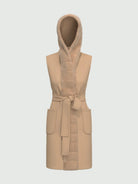 Emme Marella Gilet con cintura Donna Formosa Beige 2525276011200 002 EMME MARELLA 