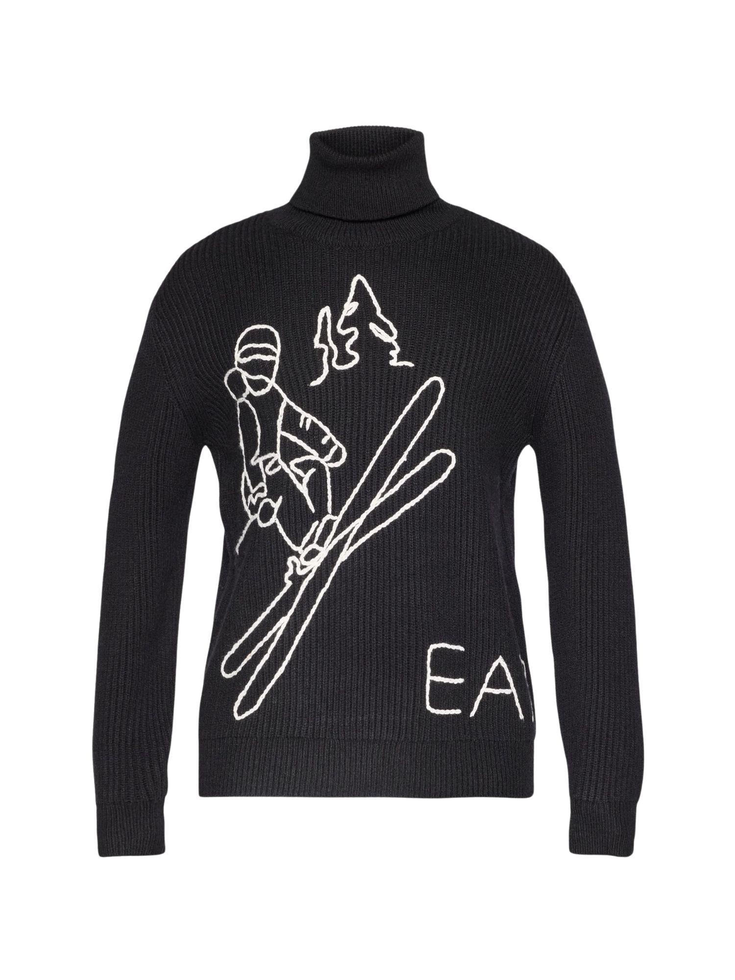 EA7 Emporio Armani Maglione Uomo Dolcevita Nero Regular Fit 7M000502 AF19328 MC262 EA7 EMPORIO ARMANI 