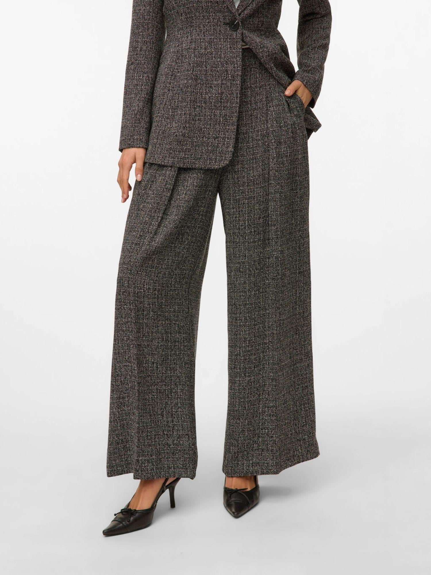Vero Moda Pantaloni Formali Donna Perle Nero Sale E Pepe 10336076 Black VERO MODA 