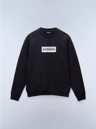 Napapijri Felpa Nera Box Logo Da Uomo NP0A4I1A 041 NAPAPIJRI 
