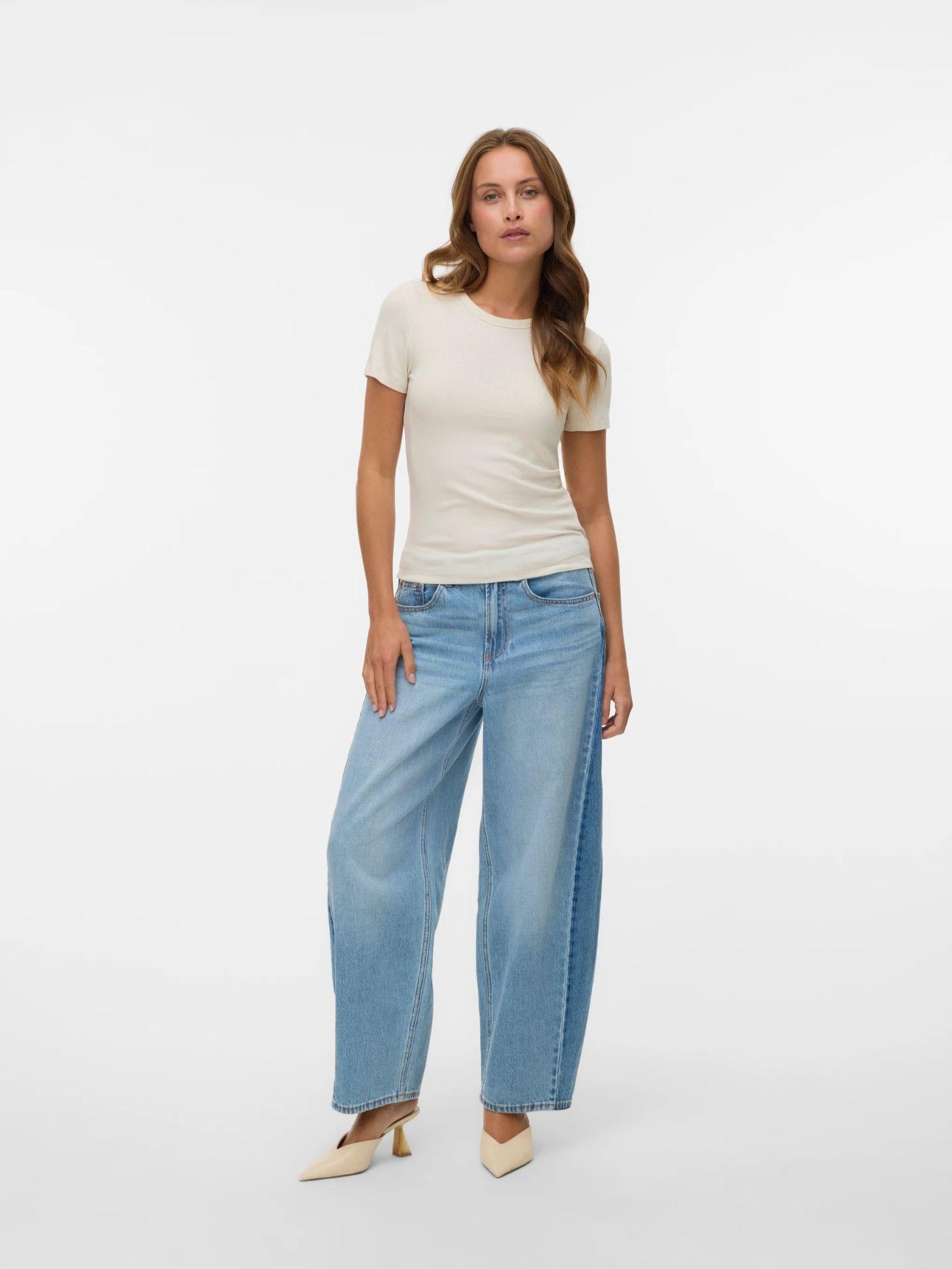 Aware Top Donna Irwina Birch 10329978 Birch VERO MODA 
