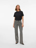 Aware T-Shirt Donna Awnaima Nero 10294544 Black VERO MODA 