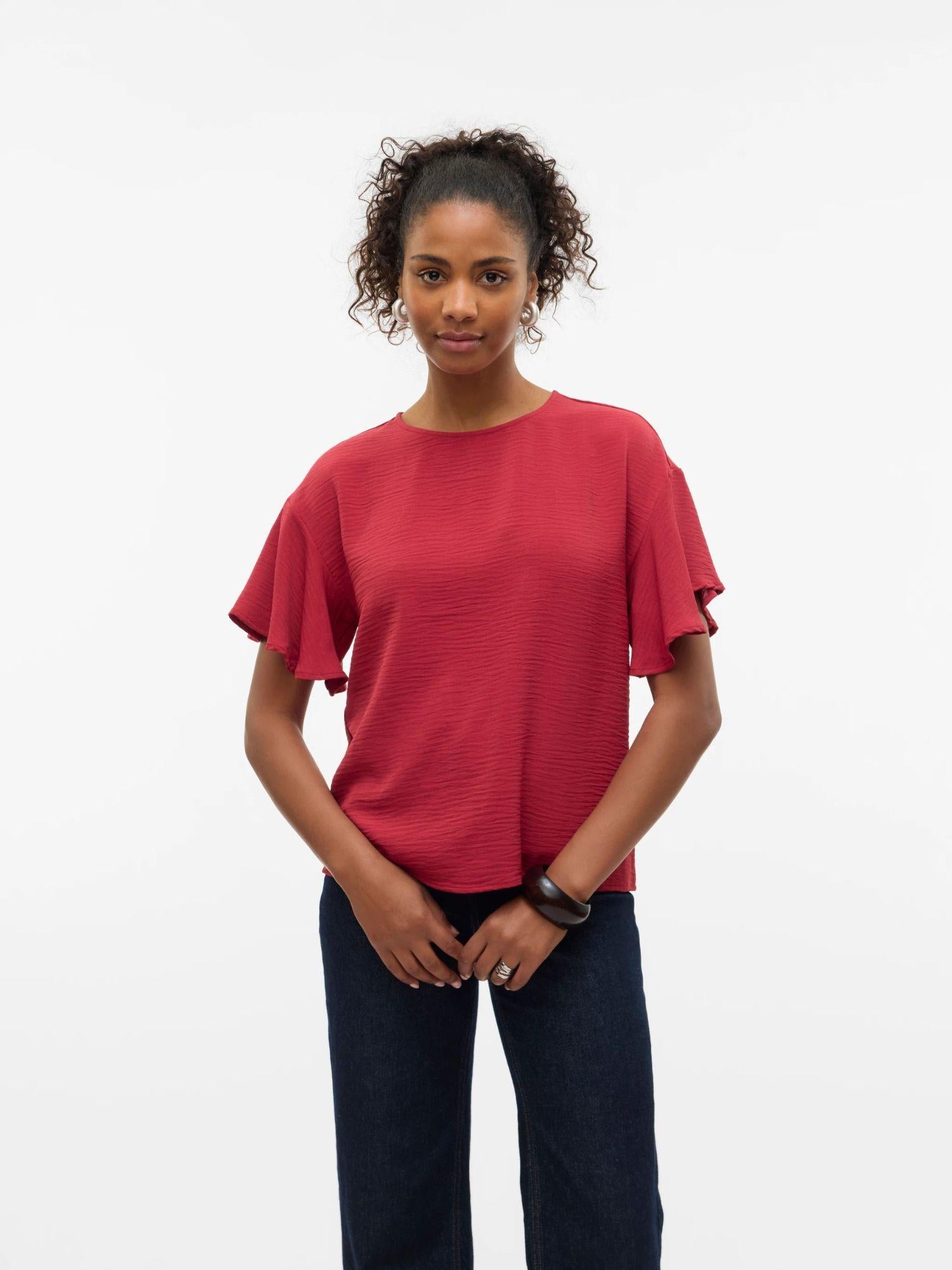 Vero Moda Top Donna Alva Karanda Red 10329456 Karanda Red VERO MODA 