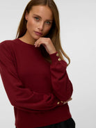 Vero Moda Maglione Donna Hollykaris Rosso Syrah 10331441 Syrah VERO MODA 