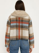 Michela Tasca Giubbino Donna a Quadri Panna 5631 QUADRI PANNA MICHELA TASCA 