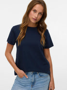 Aware T-Shirt Donna Awnaima Dark Sapphire 10294544 Dark Sapphire VERO MODA 