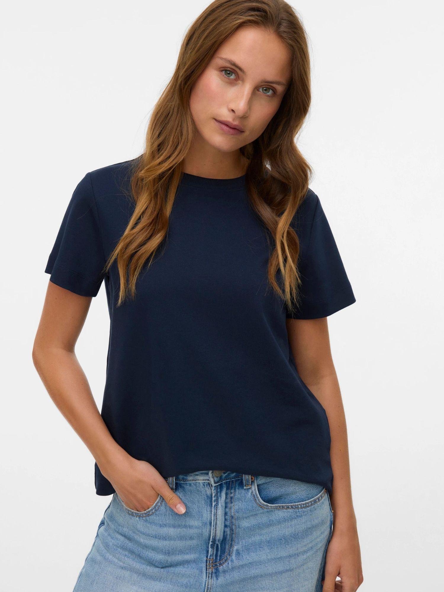 Aware T-Shirt Donna Awnaima Dark Sapphire 10294544 Dark Sapphire VERO MODA 