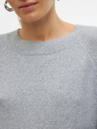 Vero Moda Maglione Donna Doffy Grigio Chiaro 10201022 Light Grey Melange VERO MODA 