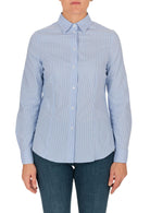 Diana Gallesi Camicia Donna Bianco e Blu a Righe 5233R102880N 1 DIANA GALLESI 