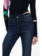 Desigual Jeans a zampa lavati Donna Blu 25WWDD09 5008 DESIGUAL 