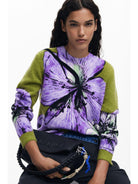 Desigual Maglione disegnato da Mr. Christian Lacroix Donna Verde 25WWJF42 3113 DESIGUAL 