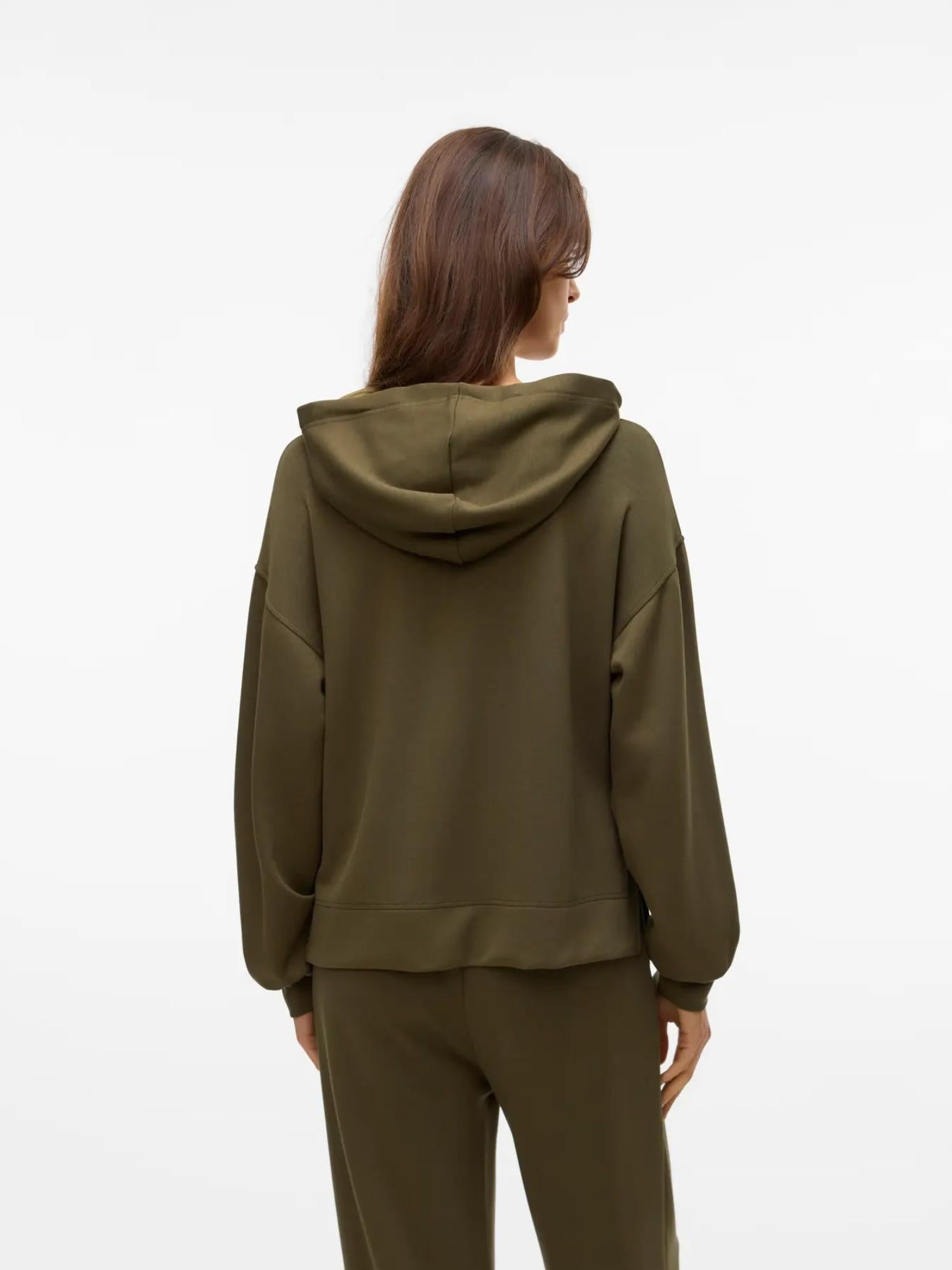 Vero Moda Felpa Con Cappuccio Donna Hali Grape Leaf 10331783 Grape Leaf VERO MODA 