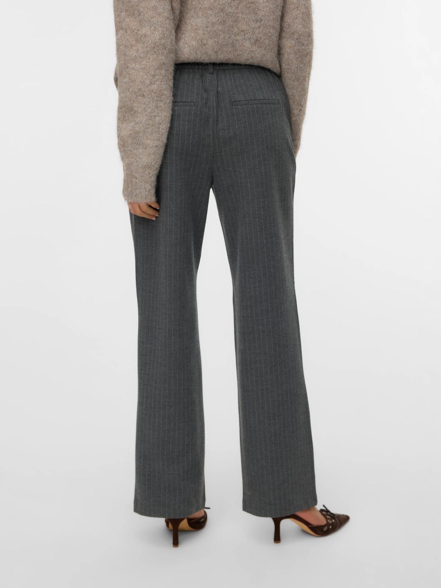 Vero Moda Pantalone Donna Maya Medium Grey Melange 10331930 Medium Grey Melange WHITE VERO MODA 