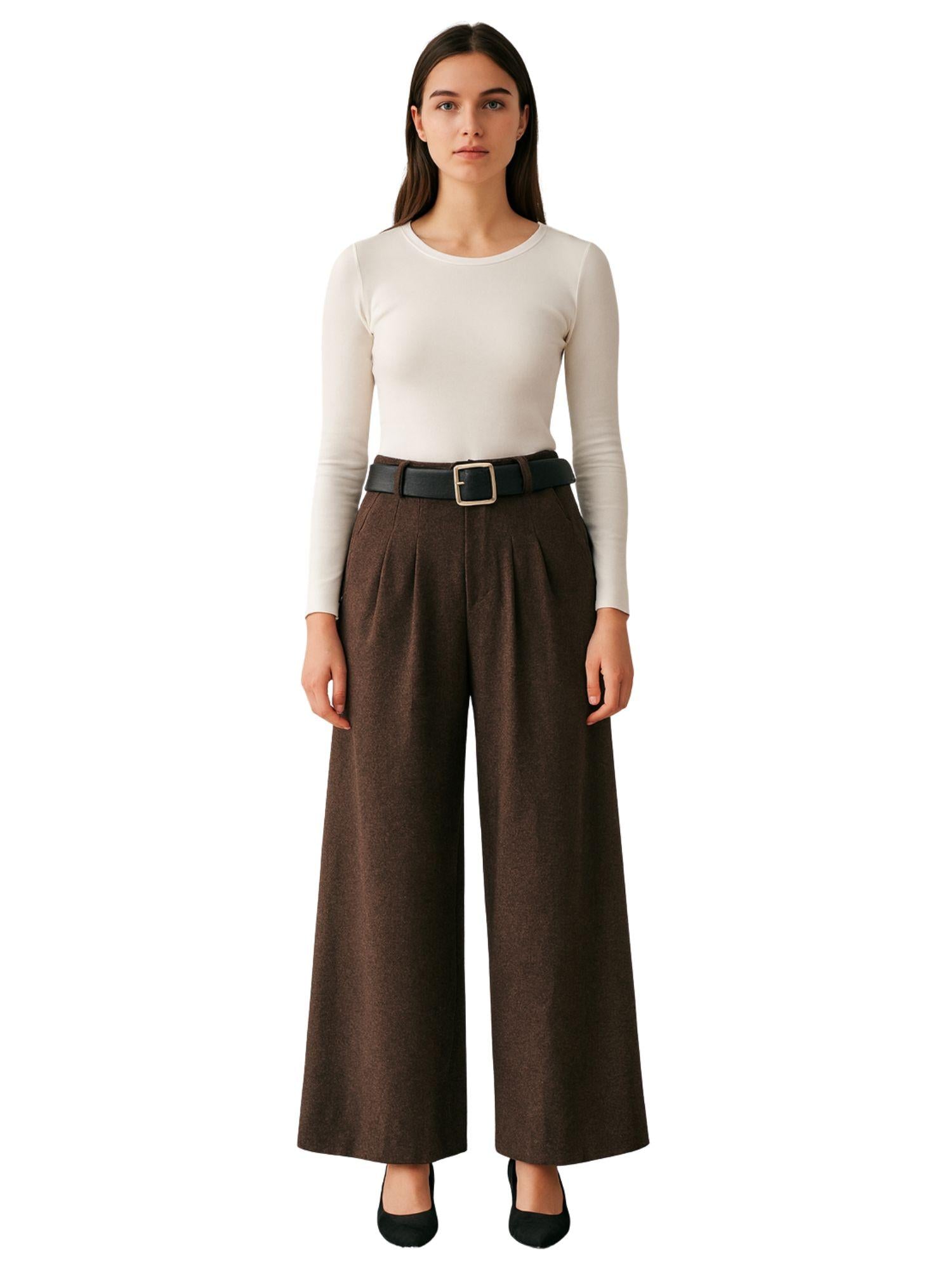 Michela Tasca Pantalone Donna Marrone SF-190115-3 MARRONE MICHELA TASCA 