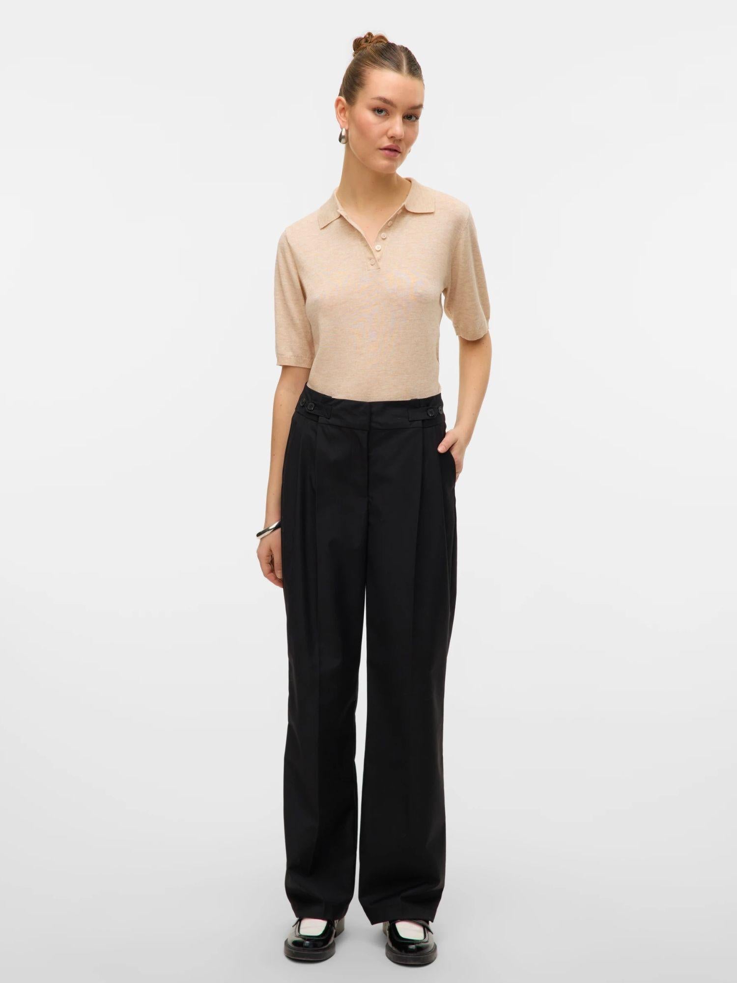 Vero Moda Pantaloni Formali Donna Nikki Nero 10332058 Black VERO MODA 