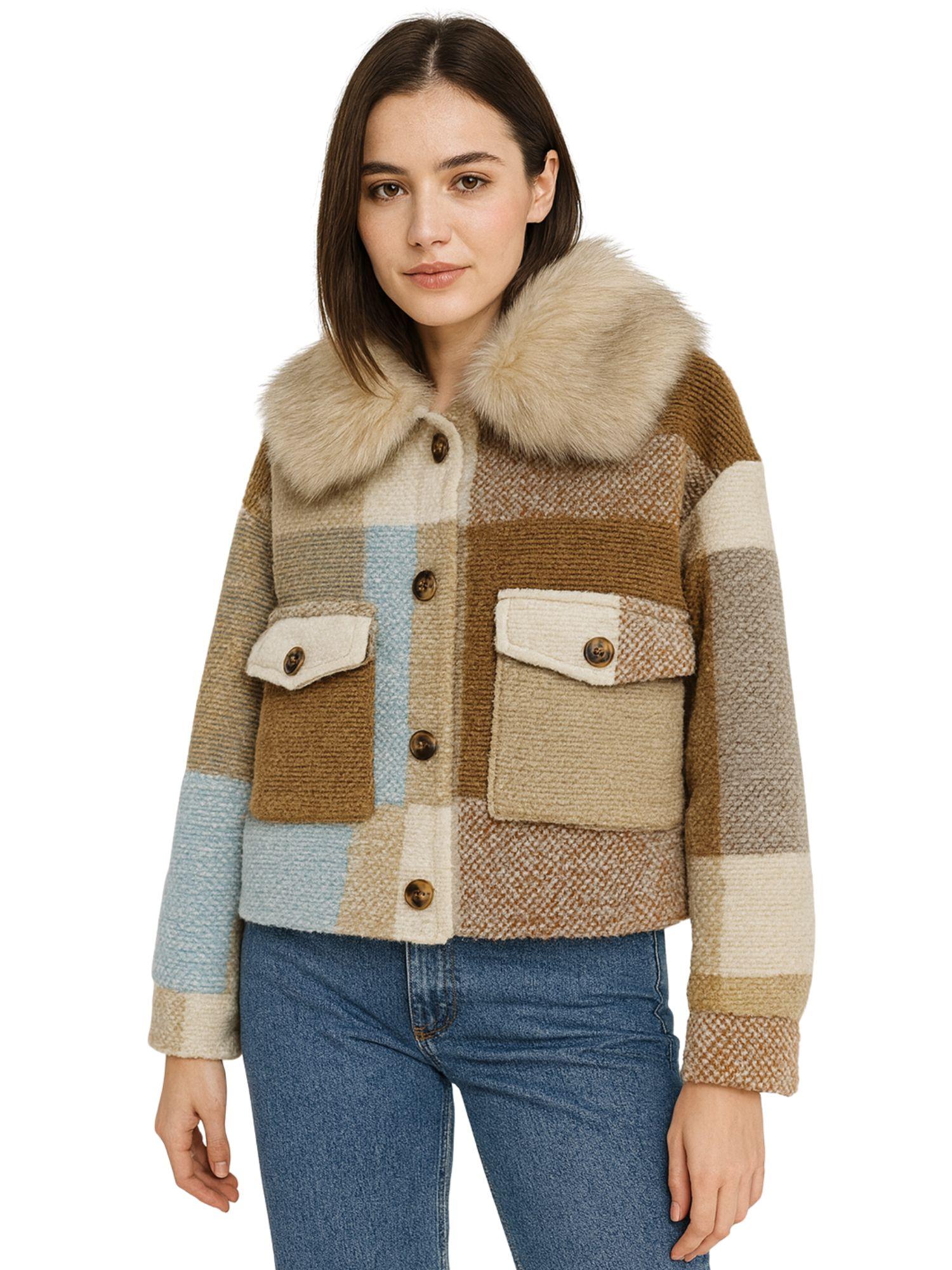 Michela Tasca Giubbino Donna Beige 5631/1 BEIGE M TASCA ASHLEY 