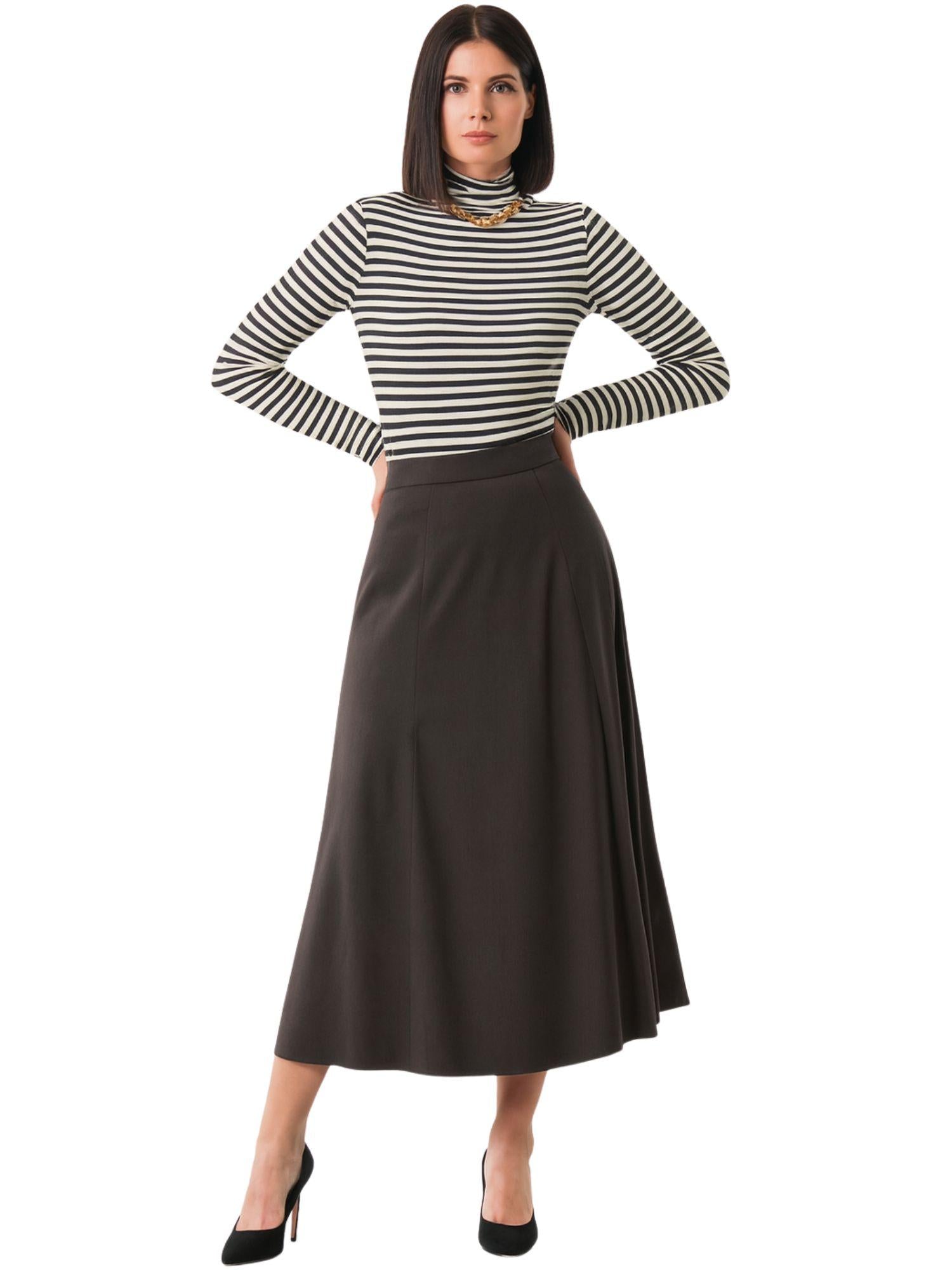 Emme Marella Gonna Donna Refuge Marrone Noce 2525106012200 007 EMME MARELLA 