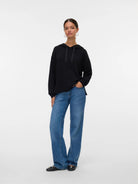 Vero Moda Felpa Con Cappuccio Donna Hali Nero 10331783 Black VERO MODA 