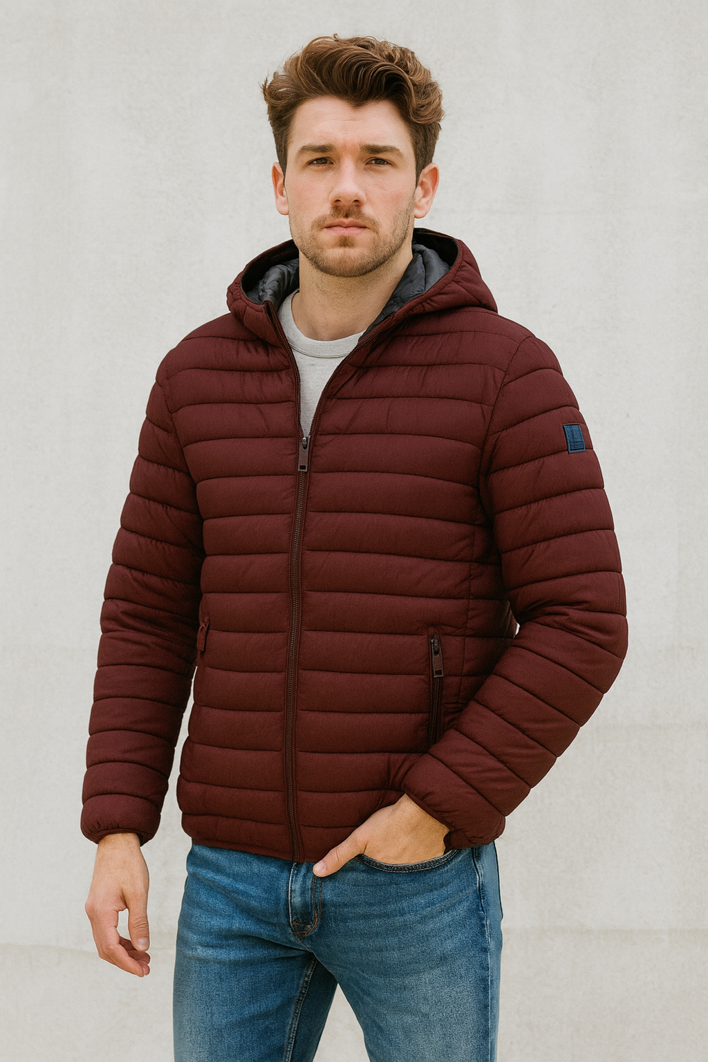 MClassic Piumino 100 Grammi Uomo Bordeaux P24003 BORDEAUX MCLASSICS 
