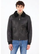MClassics Giacca Invernale Uomo Aviatore Shearling Nero P9340024 NERO MCLASSICS 
