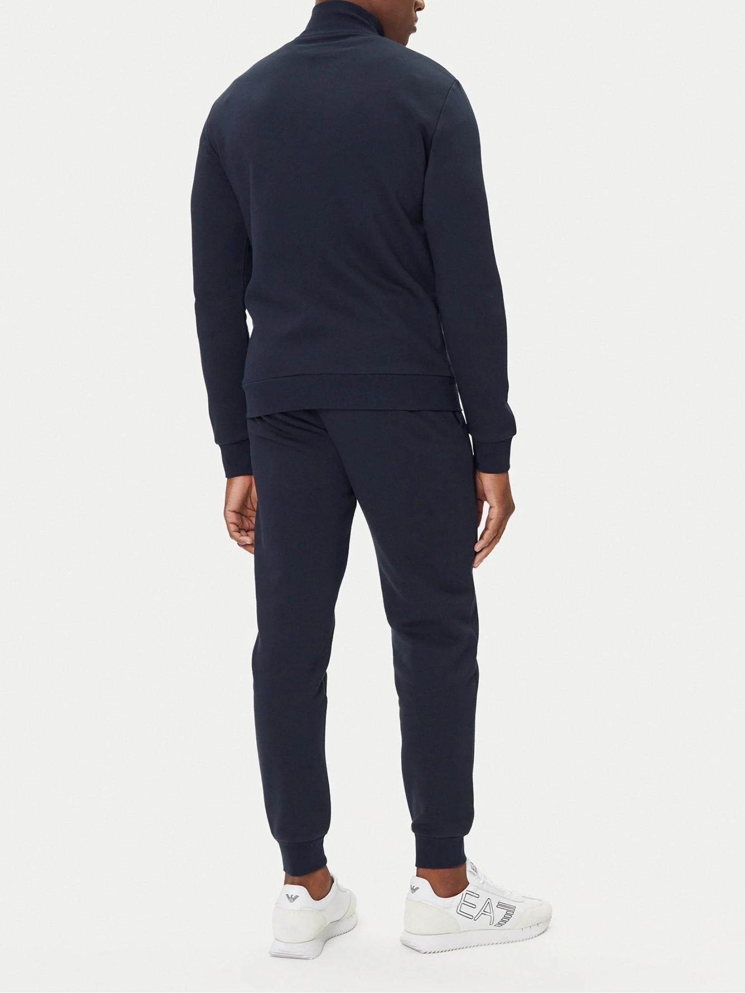 EA7 Emporio Armani Tuta Uomo con zip Blu Slim Fit 7M000966 AF10377 UB102 EA7 EMPORIO ARMANI 