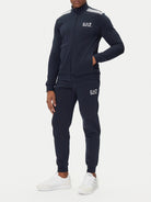 EA7 Emporio Armani Tuta Uomo con zip Blu Slim Fit 7M000966 AF10377 UB102 EA7 EMPORIO ARMANI 