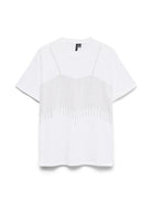 Vero Moda T-Shirt Donna Benedicte Bianco 10341525 White VERO MODA 