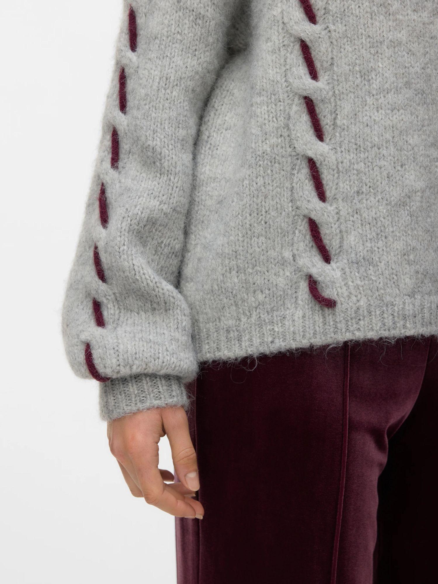 Vero Moda Maglione Donna Ilina Light Grey Melange 10334866 Light Grey Melange VERO MODA 