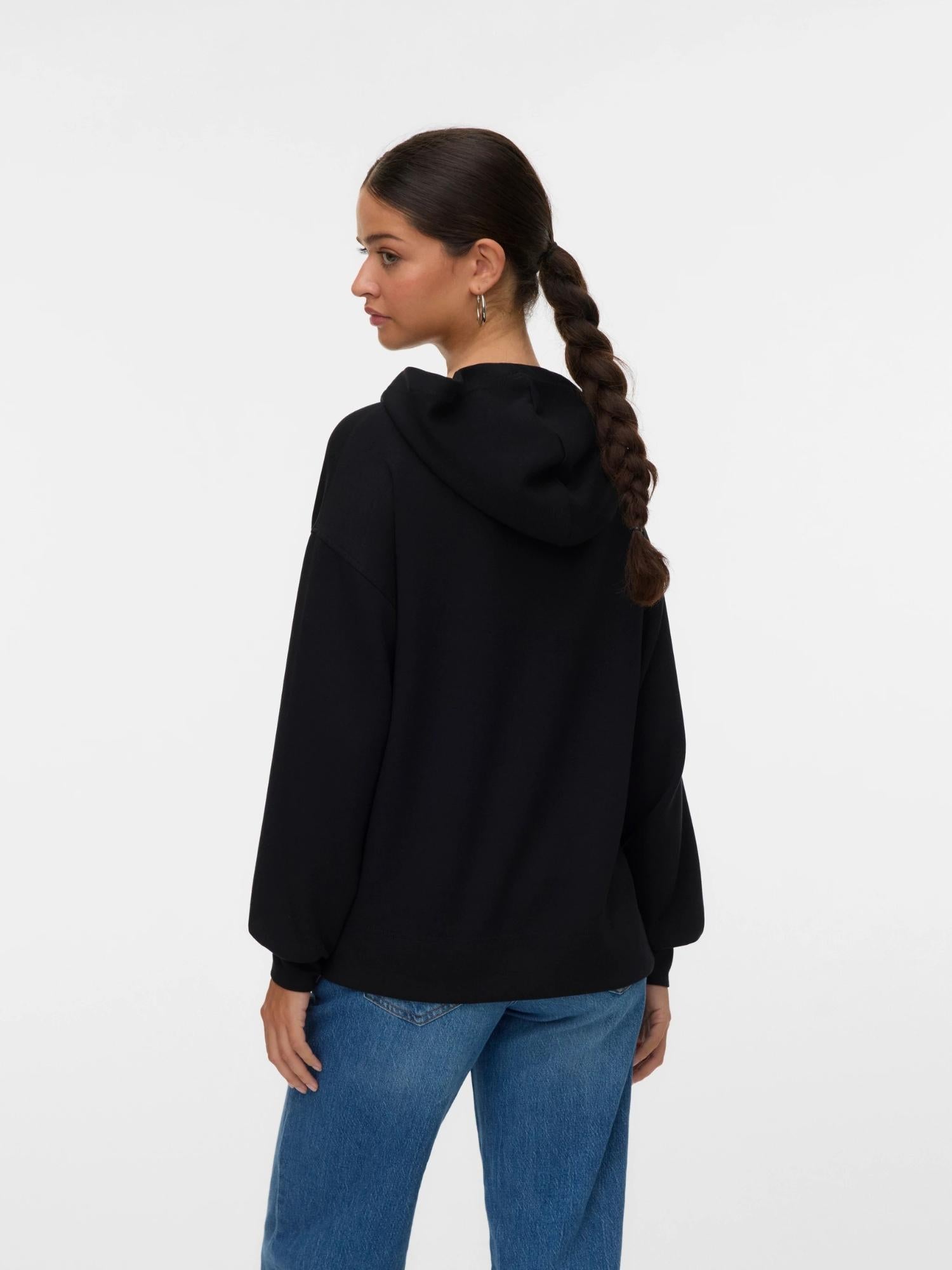 Vero Moda Felpa Con Cappuccio Donna Hali Nero 10331783 Black VERO MODA 