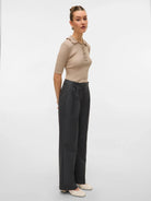 Vero Moda Pantaloni Formali Donna Nikki Dark Grey Melange 10332058 Dark Grey Melange VERO MODA 