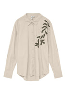 Vero Moda Camicia Donna Fern Birch Grape Leaf 10333342 Birch Grape leaf emb. detail VERO MODA 