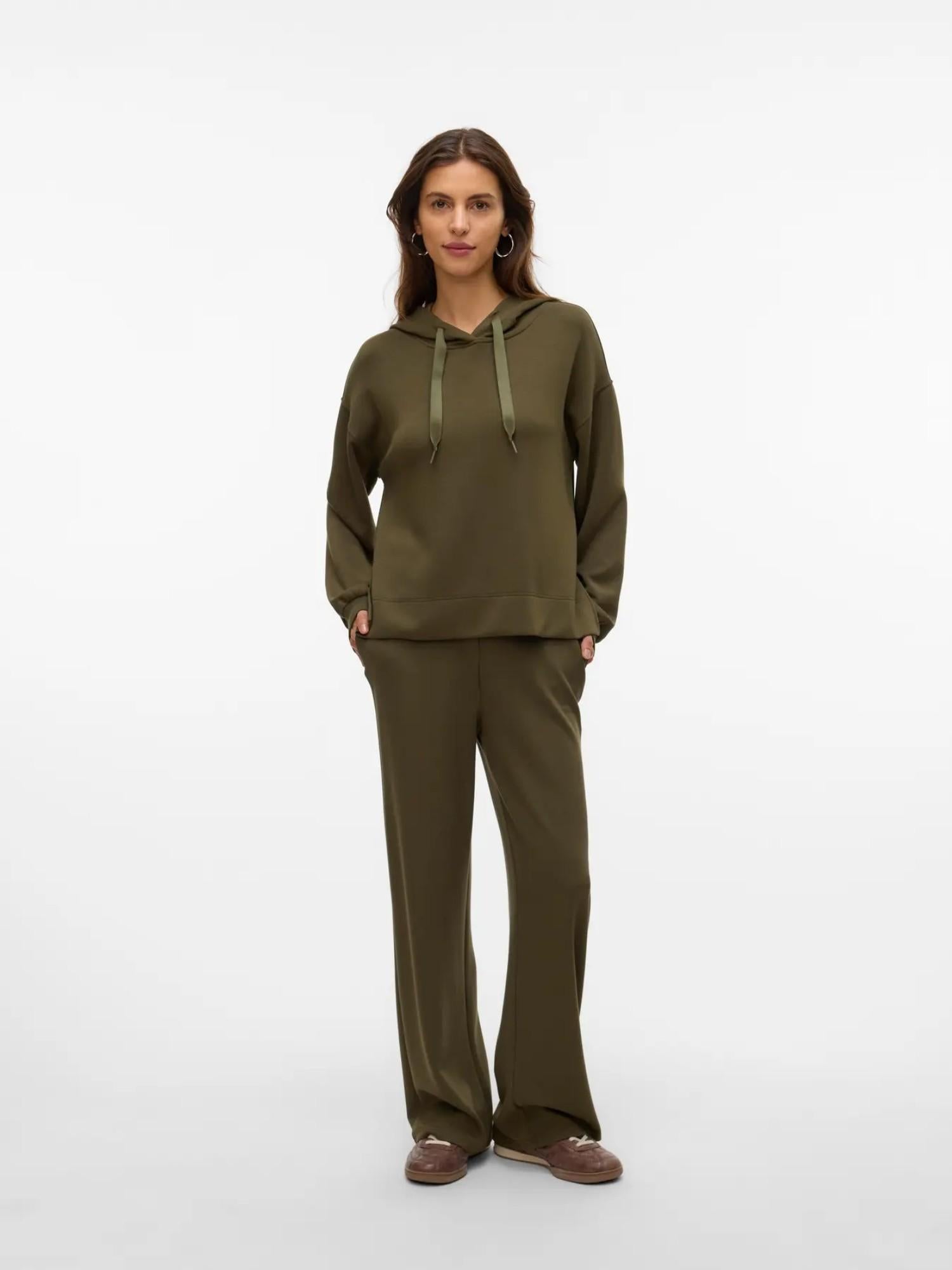 Vero Moda Felpa Con Cappuccio Donna Hali Grape Leaf 10331783 Grape Leaf VERO MODA 